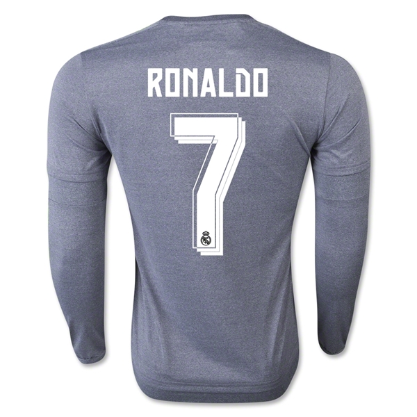 Real Madrid 2015-16 RONALDO #7 LS Away Soccer Jersey